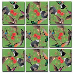 Hummingbirds Birds Non-Interlocking Puzzle By Scramble Squares