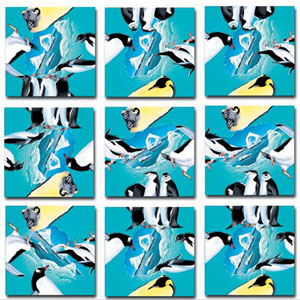 Penguins Birds Non-Interlocking Puzzle By Scramble Squares
