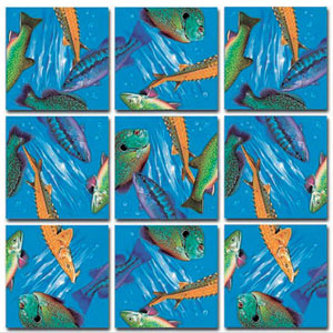 Freshwater Fish Fish Non-Interlocking Puzzle By Scramble Squares