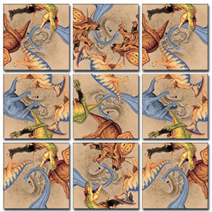 Diggin' Dinos Dinosaurs Non-Interlocking Puzzle By Scramble Squares
