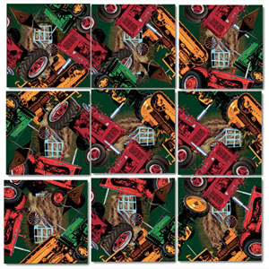 Vintage Tractors Nostalgic & Retro Non-Interlocking Puzzle By Scramble Squares