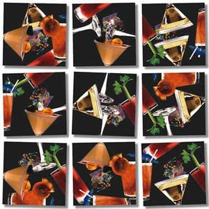 Cocktails Drinks & Adult Beverage Non-Interlocking Puzzle By Scramble Squares