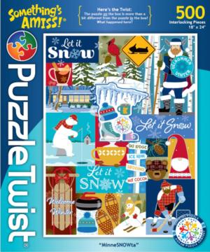 MinneSNOWta Twist Puzzle Maps & Geography Altered Images By PuzzleTwist