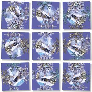 Snowflakes Christmas Non-Interlocking Puzzle By Scramble Squares