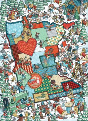 Fabric of Minnesota United States Jigsaw Puzzle By PuzzleTwist