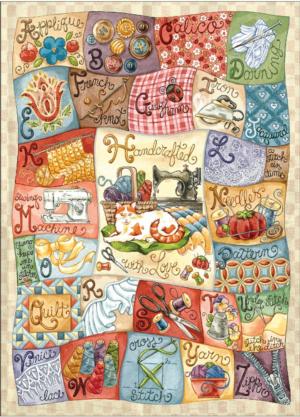 Sewing Alphabet Twist Puzzle Alphabet & Numbers Altered Images By PuzzleTwist