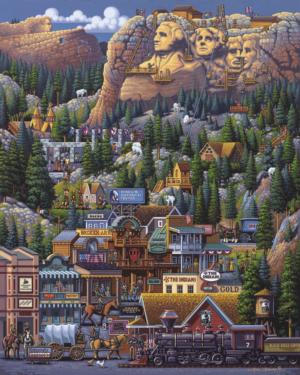 The Black Hills Folk Art Jigsaw Puzzle By Dowdle Folk Art