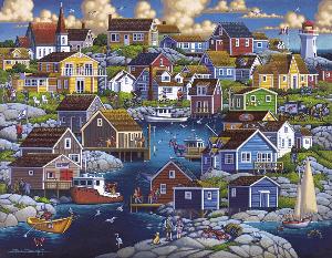 Peggy's Cove - Scratch and Dent Americana Jigsaw Puzzle By Dowdle Folk Art