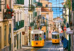 Lisbon Trams, Portugal Europe Jigsaw Puzzle By Castorland