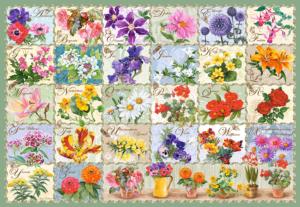 Vintage Floral Collage Jigsaw Puzzle By Castorland