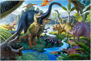 Land of the Giants Dinosaurs Children's Puzzles By Ravensburger