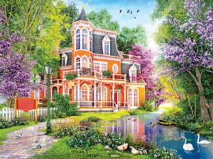 Oakwood House Lakes & Rivers Jigsaw Puzzle By RoseArt