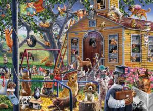 Naughty Dogs Dogs Jigsaw Puzzle By Anatolian
