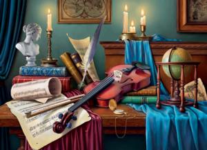 Violin Music Desk Around the House Jigsaw Puzzle By Anatolian