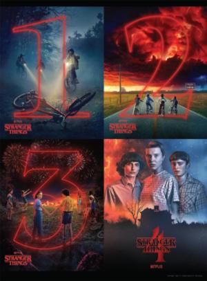 Stranger Things Poster Collage Collage Jigsaw Puzzle By Buffalo Games