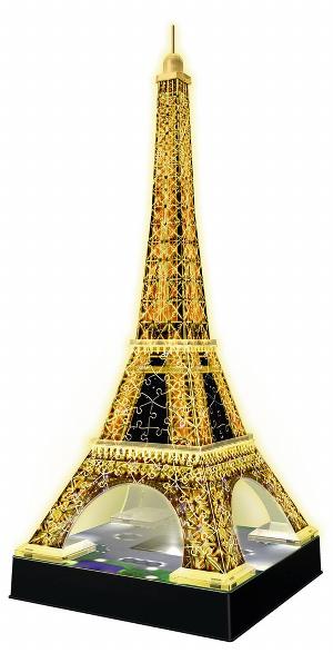 Eiffel Tower - Night Edition Paris & France 3D Puzzle By Ravensburger