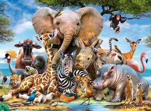 Trefl 15 Piece Kids Infant Savanna Jungle Wild Animals Frame Floor Jigsaw Puzzle 