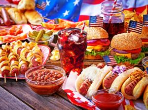 Burgers and Hot Dogs Food and Drink Jigsaw Puzzle By RoseArt