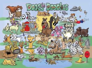 Doggy Doodles Humor 2 Jigsaw Puzzle By Goodway Puzzles