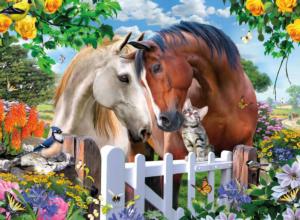Kids Garden - Gate Friends - Scratch and Dent Horse Children's Puzzles By Ceaco