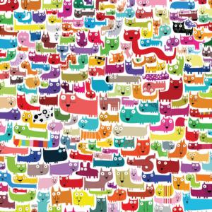 Colorful Cats Cartoon Children's Puzzles By Ceaco