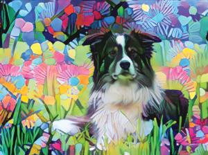 Border Collie Easter Jigsaw Puzzle By Goodway Puzzles