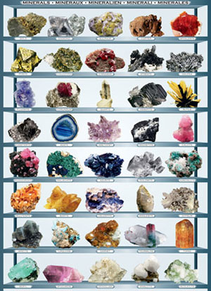 Minerals Pattern / Assortment Jigsaw Puzzle By Eurographics