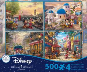 4 in 1 Thomas Kinkade Disney Travel Disney Multi-Pack By Ceaco