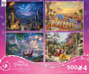 4 in 1 Thomas Kinkade Disney Princess Disney Princess Multi-Pack By Ceaco