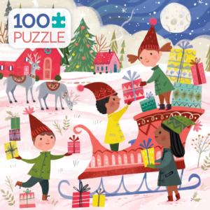 Hoiday Sleighride Christmas Children's Puzzles By Ceaco