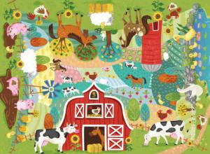 Home On The Farm Farm Animal Children's Puzzles By Ceaco