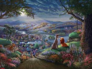 Lady And The Tramp Falling In Love Movies & TV Large Piece By Ceaco