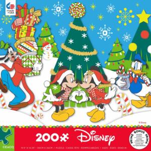 Mickey & Minnie Holiday Love Christmas Jigsaw Puzzle By Ceaco