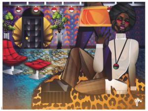 Jaleel Campbell - Grip Your Hips & Move Contemporary & Modern Art Jigsaw Puzzle By Ceaco