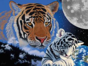 Eyes On The Future Big Cats Jigsaw Puzzle By Ceaco
