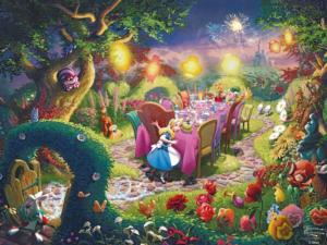 Thomas Kinkade Disney Dreams - Mad Hatters Tea Party Movies & TV Jigsaw Puzzle By Ceaco