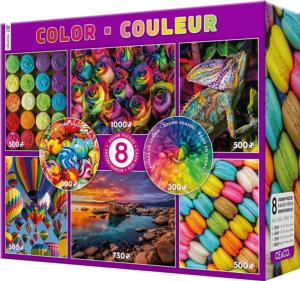 8 in 1, Multipack Color Rainbow & Gradient Jigsaw Puzzle By Ceaco