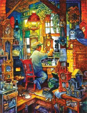 The Clockmaker Nostalgic & Retro Jigsaw Puzzle By SunsOut