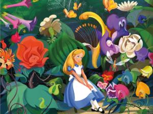 Disney Alice in the Flowers Books & Reading Large Piece By Ceaco