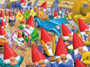 Gnomes - Gnome Parade Whimsical Large Piece By Ceaco