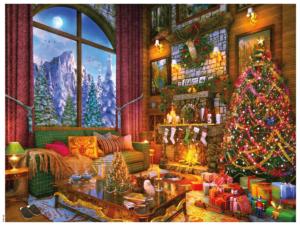 Christmas Mountain Lodge, 'Tis the Season Holiday Christmas Jigsaw Puzzle By Ceaco