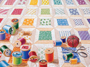 Quiltscapes Puzzle Rebecca Barker 750 PCE Quilt Dove in The Window 1999 for sale online 