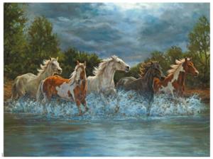 Horses Les Chevaux Caballos Horse Jigsaw Puzzle By Ceaco