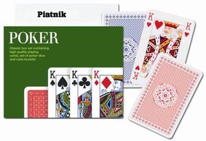 Poker size playing cards + dice By Piatnik