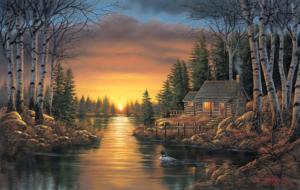 Shadows of the Evening Lakes & Rivers Jigsaw Puzzle By SunsOut