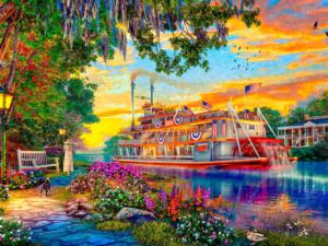 Mississippi Cruise Lakes & Rivers Jigsaw Puzzle By Ceaco