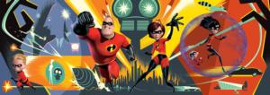 Incredibles 2 (Disney Panoramic) Movies & TV Panoramic Puzzle By Ceaco