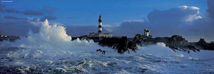 Lighthouse Seascape / Coastal Living Panoramic Puzzle By Heye