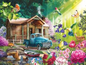 Fantasy Cabin Butterflies and Insects Jigsaw Puzzle By SunsOut