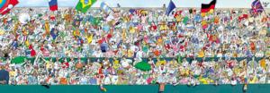 Sports Fans Sports Panoramic Puzzle By Heye